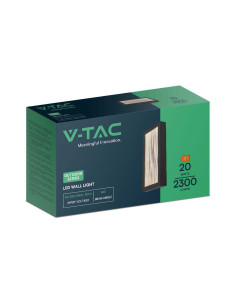 V-TAC 20W Стенна Лампа (W200*D50*H400мм) 3000K Черно Тяло IP65 - 10558 - Цена | LEDs4economy 2