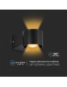 V-TAC 6W Стенна Лампа 3000K Черно Тяло IP65 - 10445 - 2