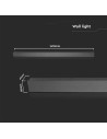 V-TAC 28W LED Линейна Стенна Лампа 1410x60x50мм 4000K Антрацит IP54 - 10439 - 3