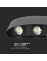 V-TAC 5W Стенна Лампа Пясъчно Черно Тяло 4000К IP54 - 218616 - 9