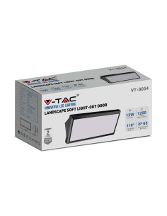 V-TAC 12W Фасаден Аплик Ъглов Черен 6400К IP64 - 6809 - Цена | LEDs4economy 2