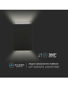 V-TAC 4W LED Стенна Лампа Черна 3000К - 218561 - 6