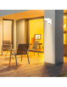 V-TAC 17W LED Стенна Лампа Сензор Бяла Кръг 4000К IP65 - 2955 - Цена | LEDs4economy 2