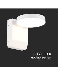 V-TAC 17W LED Стенна Лампа Бяла Кръг 3000К IP65 - 2950 - Цена | LEDs4economy 2