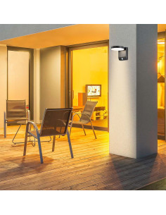 V-TAC 17W LED Стенна Лампа Сензор Черна Кръг 4000К IP65 - 2957 - Цена | LEDs4economy 2