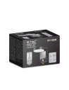 V-TAC 17W LED Стенна Лампа Сензор Черна Кръг 4000К IP65 - 2957 - 6