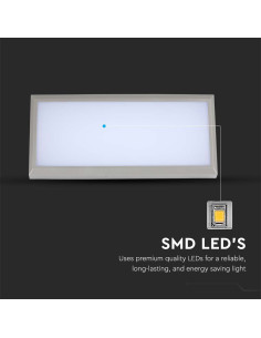 V-TAC 20W Фасаден Аплик Ъглов Сив 4200К IP65 - 218237 - Цена | LEDs4economy 2