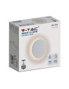 V-TAC 6W Аплик Бяло Тяло Кръг IP65 3000K - 2