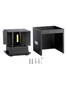 V-TAC 5W Аплик Черно Тяло Квадрат IP65 3000K - 217078 - Цена | LEDs4economy 2