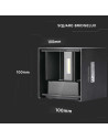 V-TAC 5W Аплик Черно Тяло Квадрат IP65 3000K - 217078 - 7