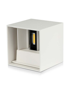 V-TAC 12W Стенна Лампа Bridgelux Чип Бяла Квадрат 4000К - 218528 - Цена | LEDs4economy