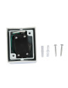 V-TAC Фасадно Тяло за Стена GU10 Квадрат Бяло Тяло Една Посока IP44 - 7539