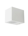 V-TAC Фасадно Тяло за Стена GU10 Квадрат Бяло Тяло Една Посока IP44 - 7539 - 2