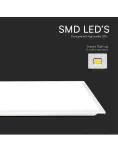 V-TAC 40W LED Панел 1200x300 мм Backlit 140 lm/W 4000K - 23147 - Цена | LEDs4economy 2