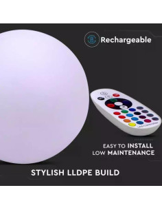 V-TAC LED Лампа Топка RGB - Цена | LEDs4economy 2