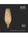 V-tac LED Крушка - 4W Filament Спирала B125 2700K Амбър 23171 - 3