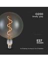 V-tac LED Крушка - 4W Filament Спирала G200S 2700K Опушен 23170 - 2