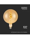 V-tac LED Крушка - 4W Filament Спирала G200 2700K Амбър 23169 - 4