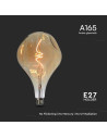 V-tac LED Крушка - 4W Filament Спирала A165S 2700K Амбър 23168 - 3