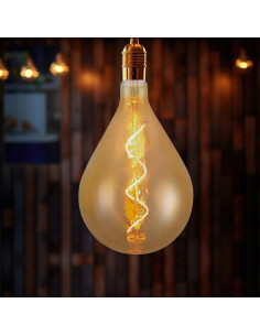 V-tac LED Крушка - 4W Filament Спирала A160 2700K Амбър 23166 - Цена | LEDs4economy 2