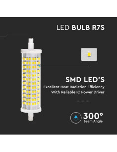V-tac LED Крушка - 16W R7S Пластик 4000К 212835 - Цена | LEDs4economy 2