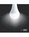 V-tac LED Крушка - 15W E27 A90 Пластик Аварийна 4000К 7795 - 6