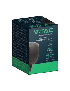 V-tac LED Крушка - 4W Filament Ваза Черна 8056 - Цена | LEDs4economy 2