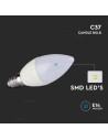 V-tac LED Крушка - 2.9W E14 Пластик Кендъл 3000K 2984 - 3