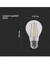 V-TAC LED Крушка Filament Smart 3в1 Amazon Alexa и Google Home Съвместимост - 3001 - 5