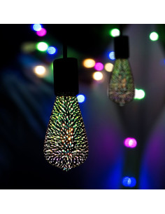 V-tac LED Крушка - 3W Filament E27 ST64 3D 3000K 212705 - Цена | LEDs4economy 2