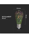 V-tac LED Крушка - 3W Filament E27 ST64 3D 3000K 212705 - 5
