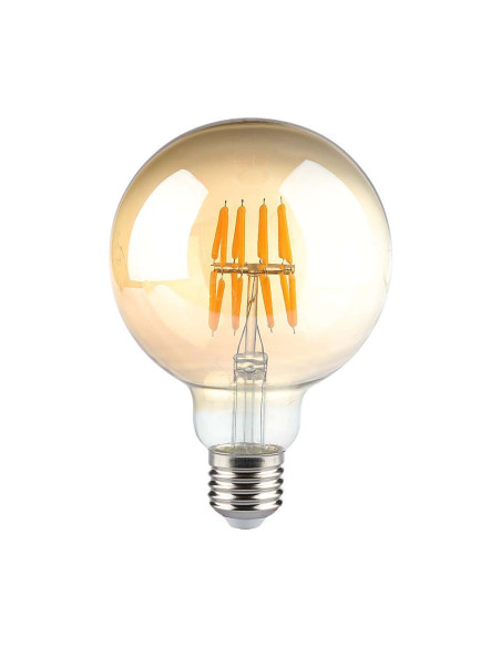 V-TAC LED Крушка 8W Filament E27 G95 AMBER 2200K - 217145 | 