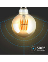 V-tac LED Крушка - 8W Filament E27 G95 AMBER 2200K 217145 - 2
