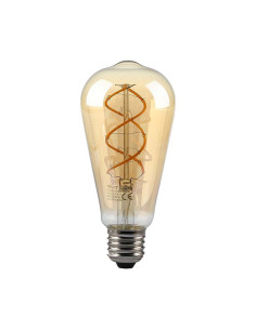 V-tac LED Крушка - 4.8W Filamet E27 ST64 Амбър 1800К 217218 - Цена | LEDs4economy