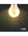 V-tac LED Крушка - 4W E27 Filament A60 Aмбър 1800К 217335 - 3