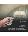 V-TAC LED Крушка Кендъл 4.8W E14 Дистанционно RGB+4000K Димираща - 2929 - 3