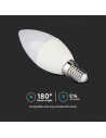 V-TAC LED Крушка Кендъл 4.8W E14 Дистанционно RGB+4000K Димираща - 2929 - 4