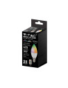 V-TAC LED Крушка Кендъл 4.8W E14 Дистанционно RGB+4000K Димираща - 2929 - 5