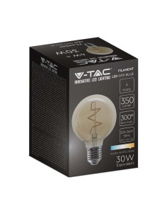 V-tac LED Крушка - 4W Filament E27 G95 AMBER 2200K 217146 - Цена | LEDs4economy 2