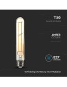 V-tac LED Крушка - 6W T30 E27 Filament Amber Покритие 2200K 217143 - 2