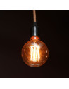 V-tac LED Крушка - 4W Filament E27 G125 Амбър ART 1800К 217475 - 2