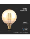 V-tac LED Крушка - 4W Filament E27 G125 Амбър ART 1800К 217475 - 6