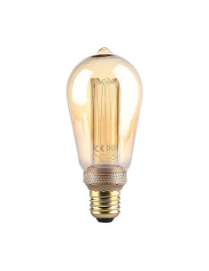V-tac LED Крушка - 4W Filament E27 ST64 Амбър Арт 2200K 217474 - Цена | LEDs4economy