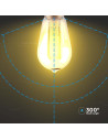 V-tac LED Крушка - 4W Filament E27 ST64 Амбър Арт 2200K 217474 - 4
