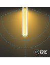 V-tac LED Крушка - 2W Filament E27 T30 Амбър 3000K 217473 - 5