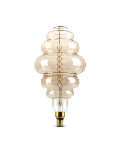 V-tac LED Крушка - 8W Filament E27 S200 Димиращ Двойно опушен 1800K 217465 - Цена | LEDs4economy