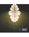 V-tac LED Крушка - 8W Filament E27 S200 Димиращ Двойно опушен 1800K 217465 - 6