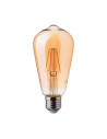 V-tac LED Крушка - 6W Filament E27 ST64 Амбър 2200K 214362