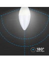 V-tac LED Крушка - 2.9W E14 Пластик Кендъл 6400K 2986 - 3