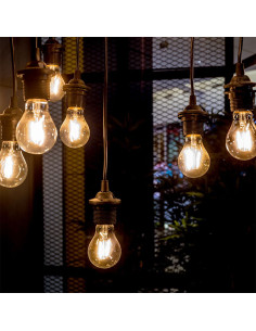 V-tac LED Крушка - 10W Filament E27 A60 Амбър 2200К 217157 - Цена | LEDs4economy 2